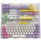 104+31 Ice Cream PBT Dye-subbed XDA Keycap Set for Mechanical Keyboard English / Thai / Japanese / Russian / Arabic / French / German / Spanish